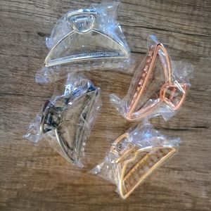 Large metal hair claw clips